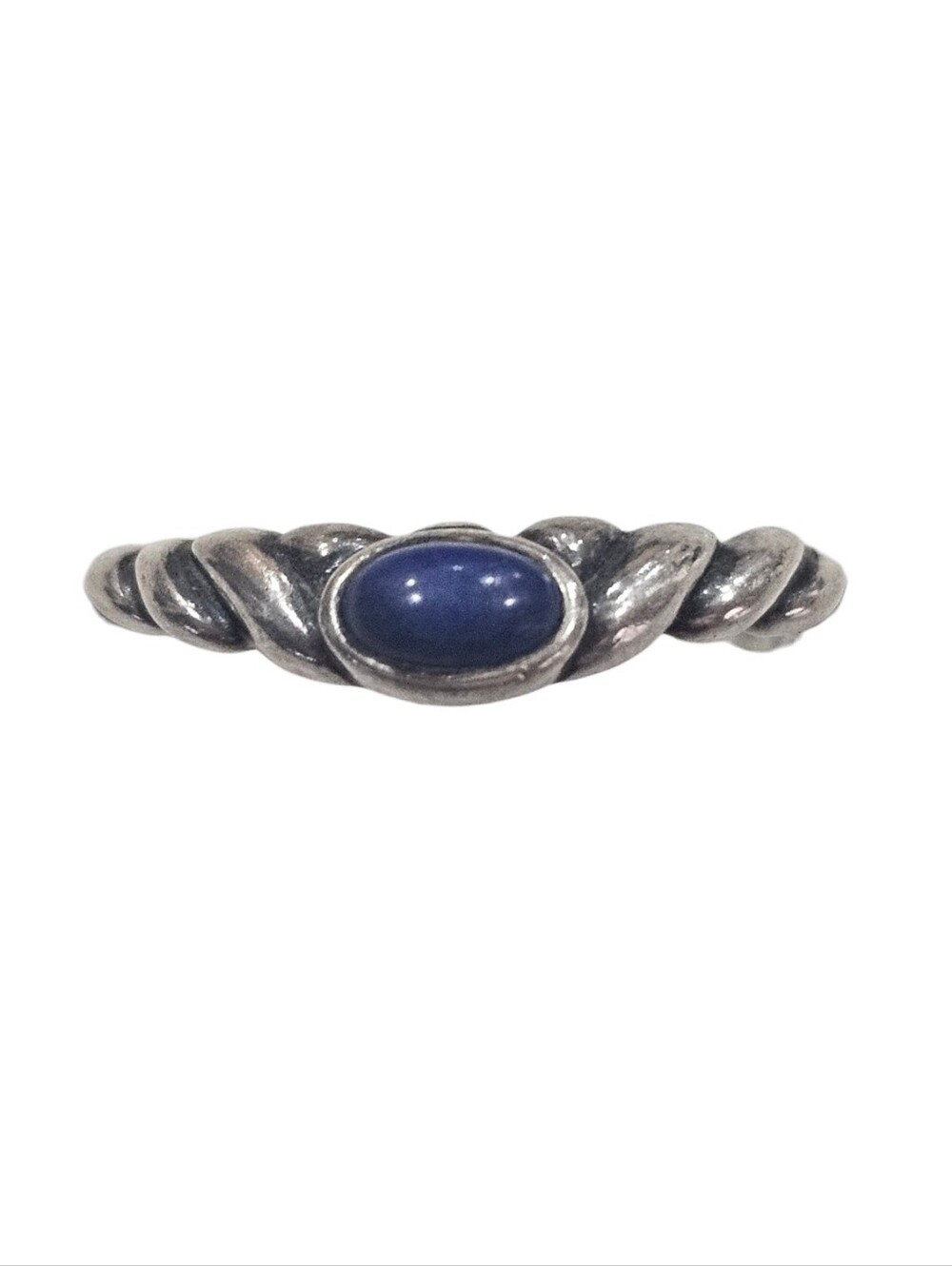 Vintage Carolyn Pollack Sterling Silver & Lapis Lazuli Ring 6.5
